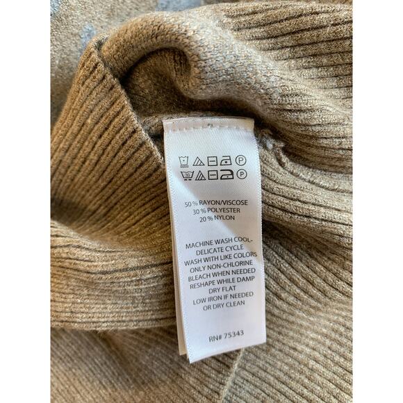 Christian Siriano Women's Camo Knit Pullover Hoodie Long Sleeve Size Medium - Picture 5 of 6